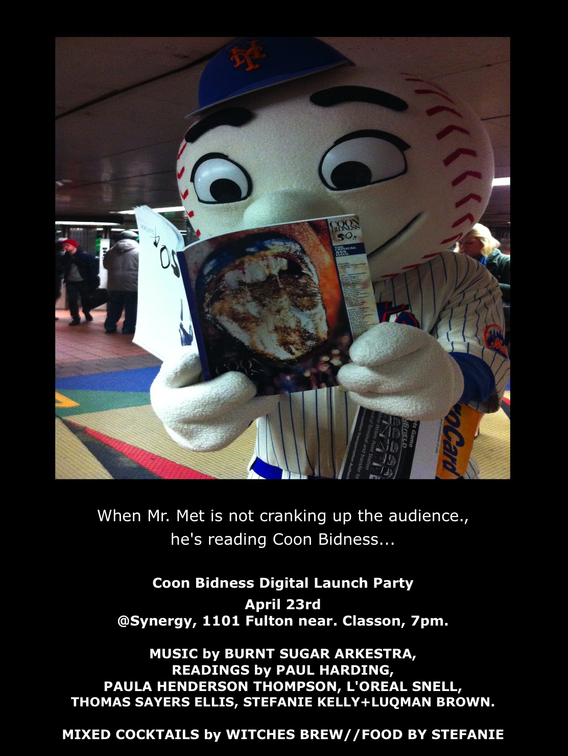 Coon Bidness flyer w/ Mr. Met