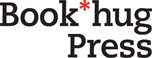 The logo for Book*hug Press, with the press name written in black serif text. The asterisk is in red.