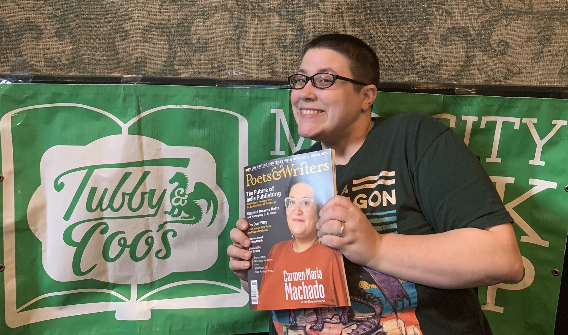 Tubby & Coo's bookstore owner Candice Huber