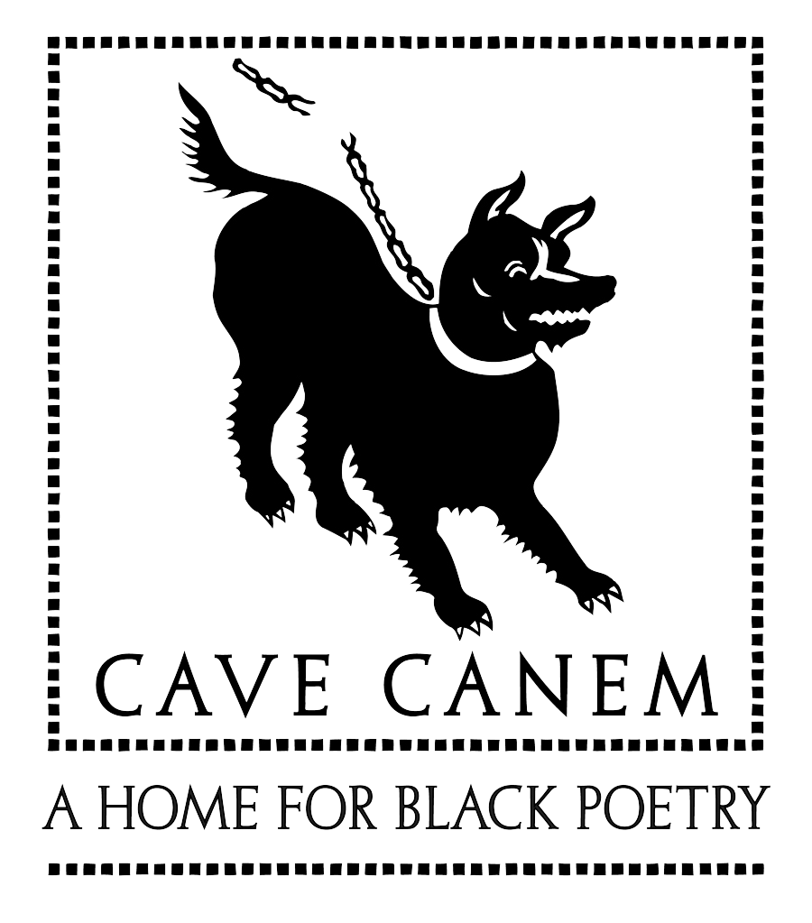 Cave Canem logo Cave Canem logo of a silhouette of a dog on a leash