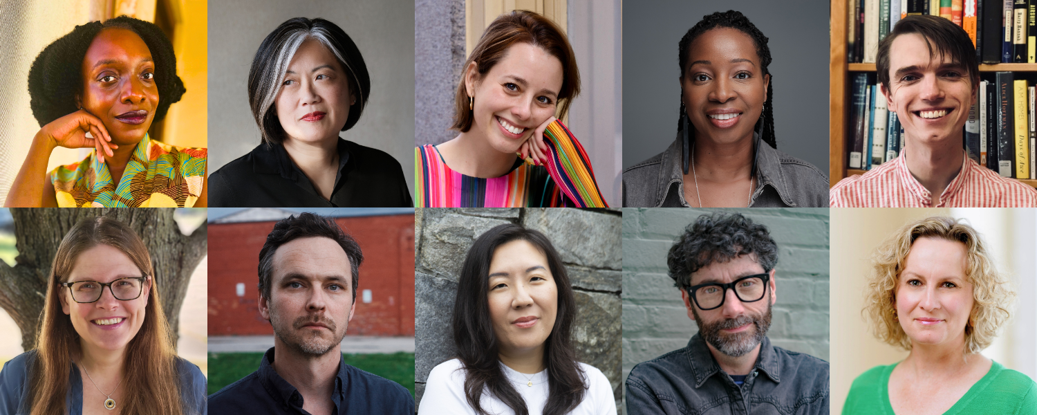 Headshots for the ten writers selected as Get the Word Out Fiction Fellows