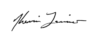 Cursive signature that reads Kevin Larimer