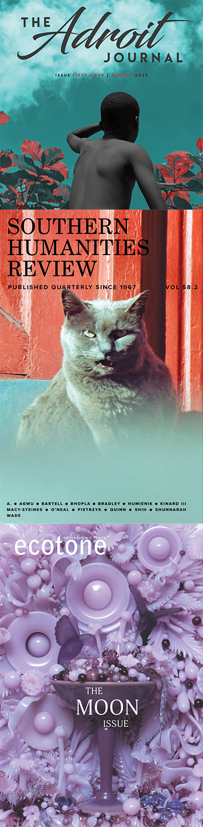 Set of three magazine covers