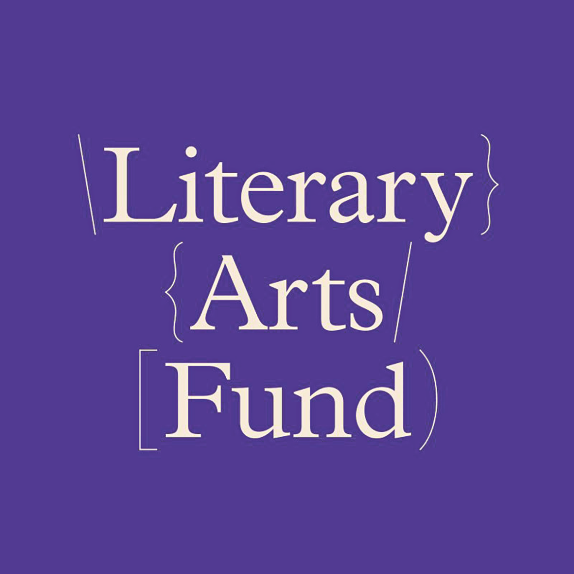 Organization logo with white lettering on purple backgroun