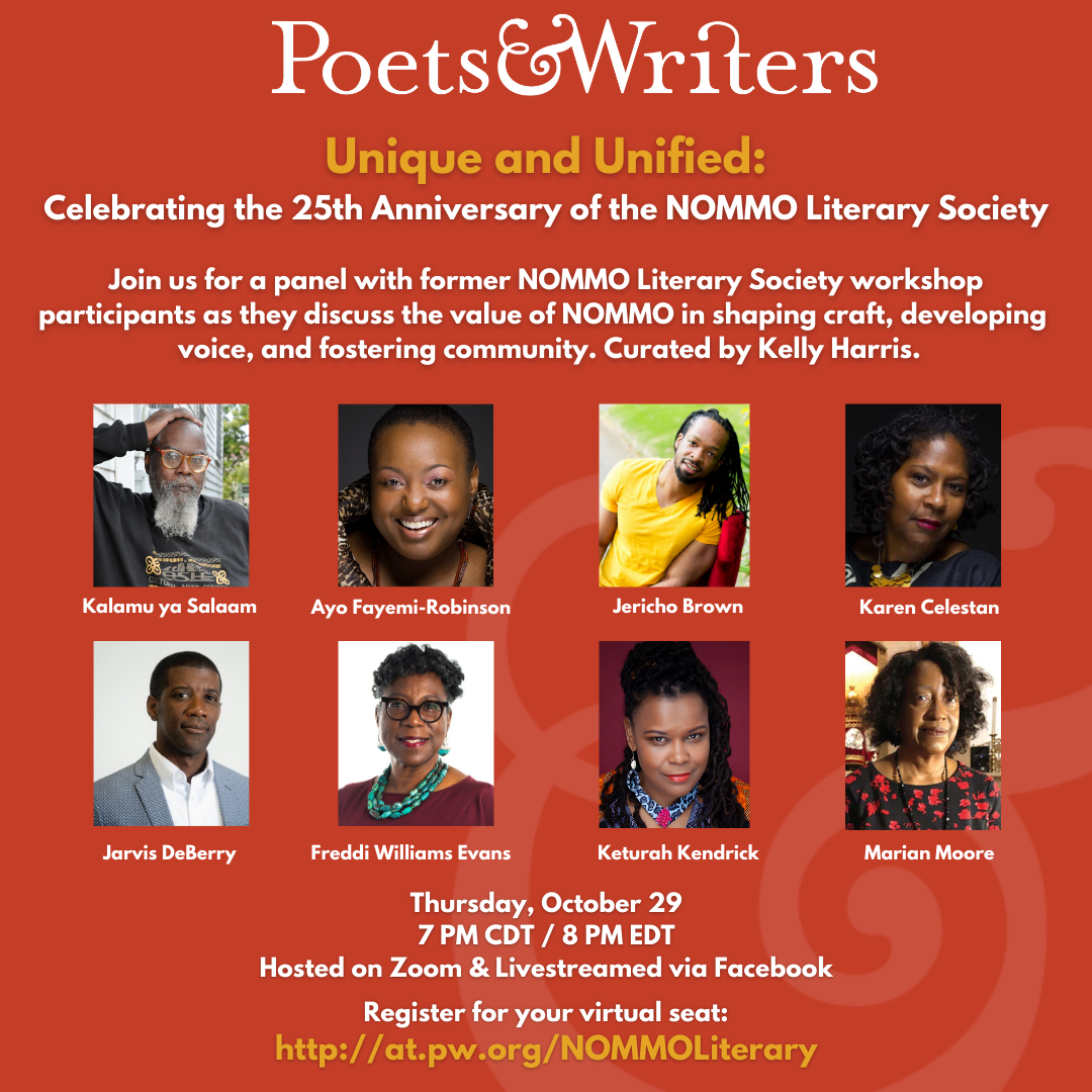 NOMMO Literary Society event flyer