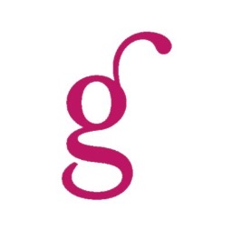A fuschia "G" logo for Gulf Coast magazine