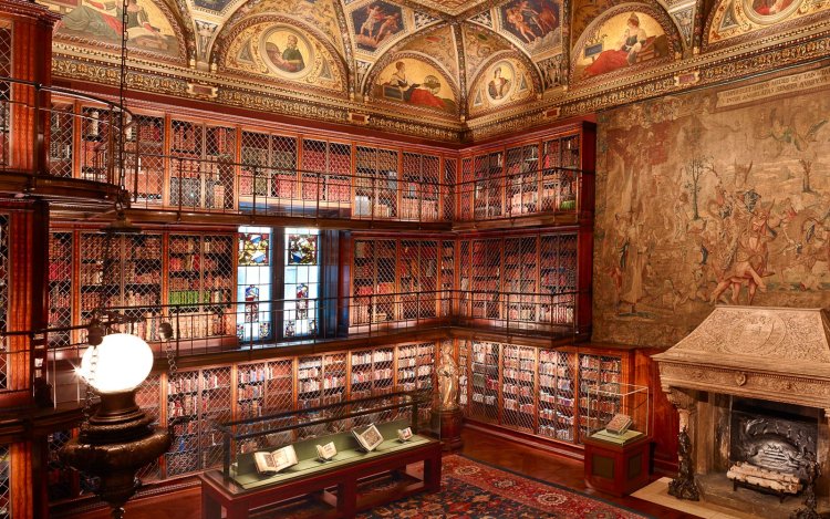 Photo by Graham Haber, 2014. Pierpont Morgan’s Library at the Morgan Library & Museum.