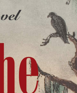 Close-up of the cover of LaTanya McQueen’s When the Reckoning Comes. An illustrated solitary bird is perched on a branch against a dull-colored sky. The title text, rendered in a blood-red font, is partially visible. 