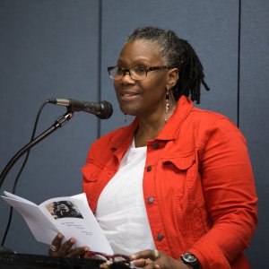 Alla Abdulla-Matta presents her work at the Ninth Annual Connecting Cultures Reading. The event took place at the Center for Book Arts in New York, New York on May 15, 2018.
Decorative image linked to full content