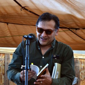 Poet Juan Delgado at the Cholla Needles Monthly Reading. The event took place at Space Cowboy Books in Joshua Tree, California on October 7, 2018.
Decorative image linked to full content