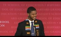 Harvard grad wows crowd with spoken word commencement address