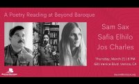 Poetry Reading: Sam Sax, Jos Charles, & Safia Elhillo