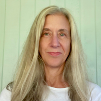 Head shot of Lisa Bankoff Head shot of Lisa Bankoff, who has long blond hair and wears a white shirt while